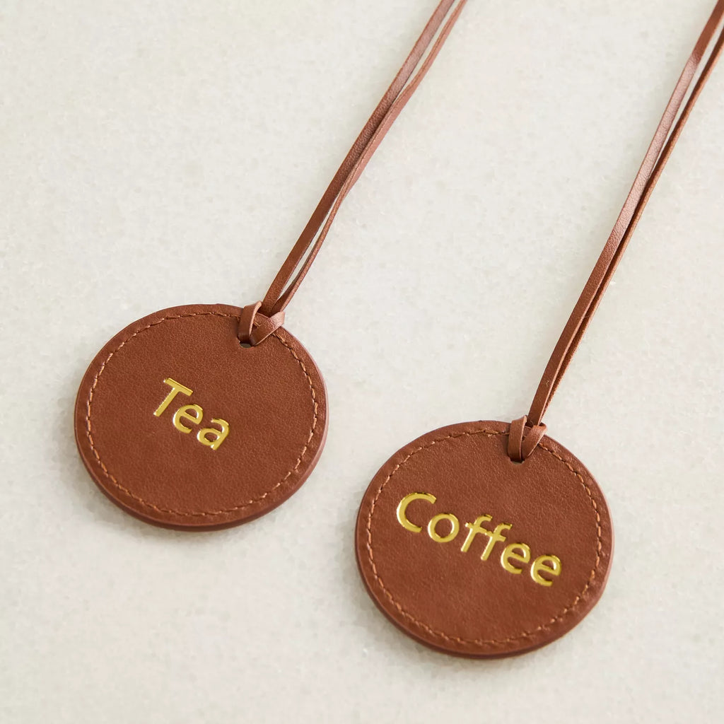 The Tea & Coffee شاي وقهوة Leather Chain Set of 2