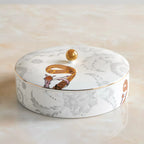 طبق دائري مغطى بالخط العربي مقاس 25 سم