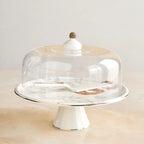 حامل كيك بورسلين 35 سم مع أداة تقديم