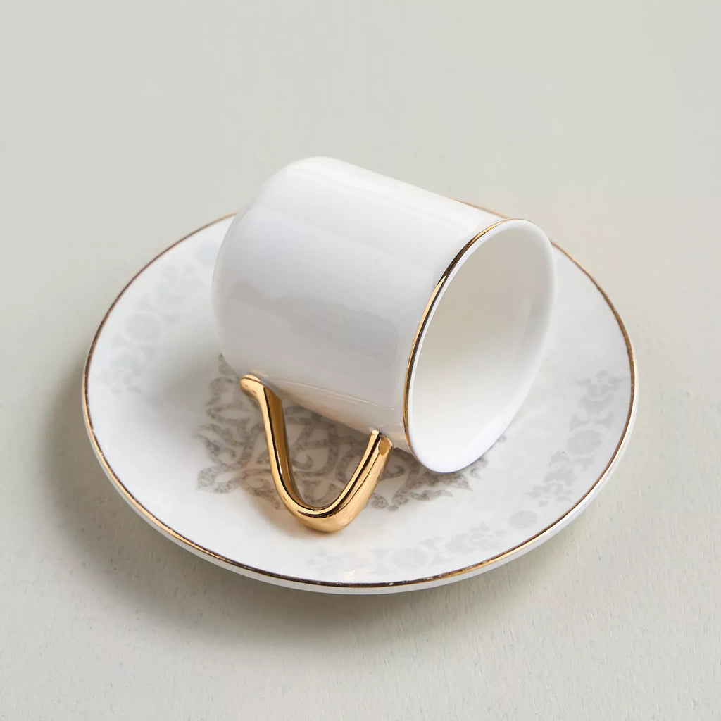 The Baroque Espresso Cups & Plates Set of 6