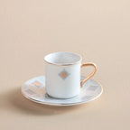 The Lotus Espresso Cups & Plates Set of 6