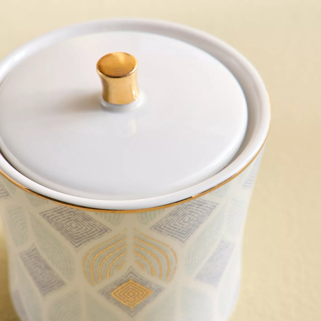 The Lotus Porcelain Sugar pot