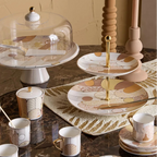 حامل كيك بورسلين من ذا ميناريتس، ​​مقاس 35 سم، مع أداة تقديم