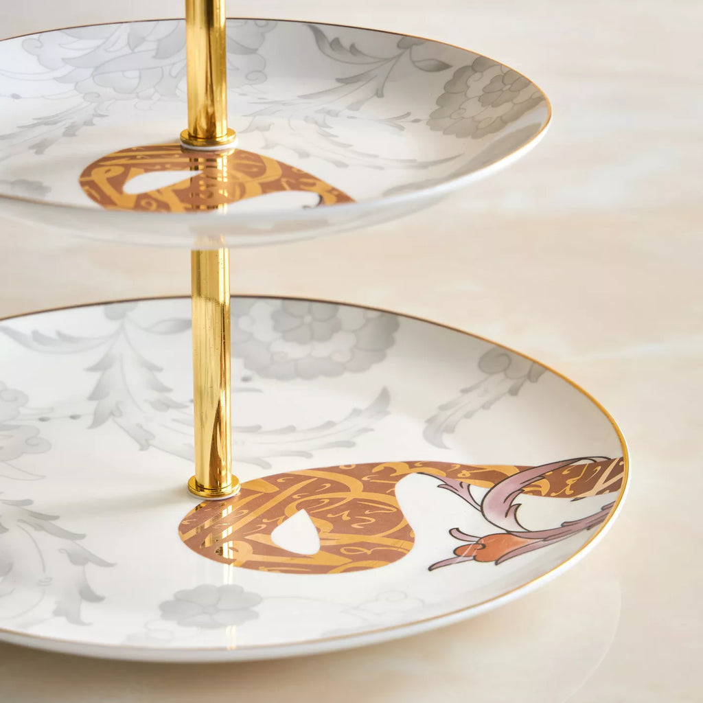 حامل تقديم الخط العربي ذو الطبقتين 25 سم