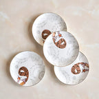 مجموعة أطباق عشاء الخط العربي مقاس 25 سم، مكونة من 4 قطع