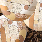 مجموعة أطباق حلوى المآذن مقاس 19 سم، مكونة من 4 قطع