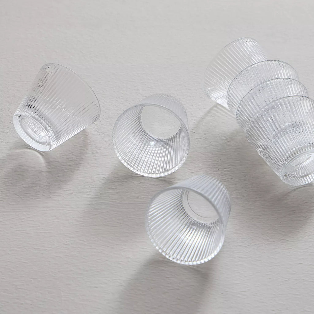 The Lines Glass Arabic Coffee Cups Set of 6