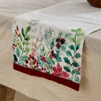 مفرش طاولة بورغندي 90×300 سم