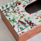 علبة مناديل مستطيلة من ميتاليكو باللون الذهبي