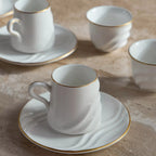 طقم فناجين قهوة وشاي عربية من البورسلين، 38 قطعة، من ذا ديونز