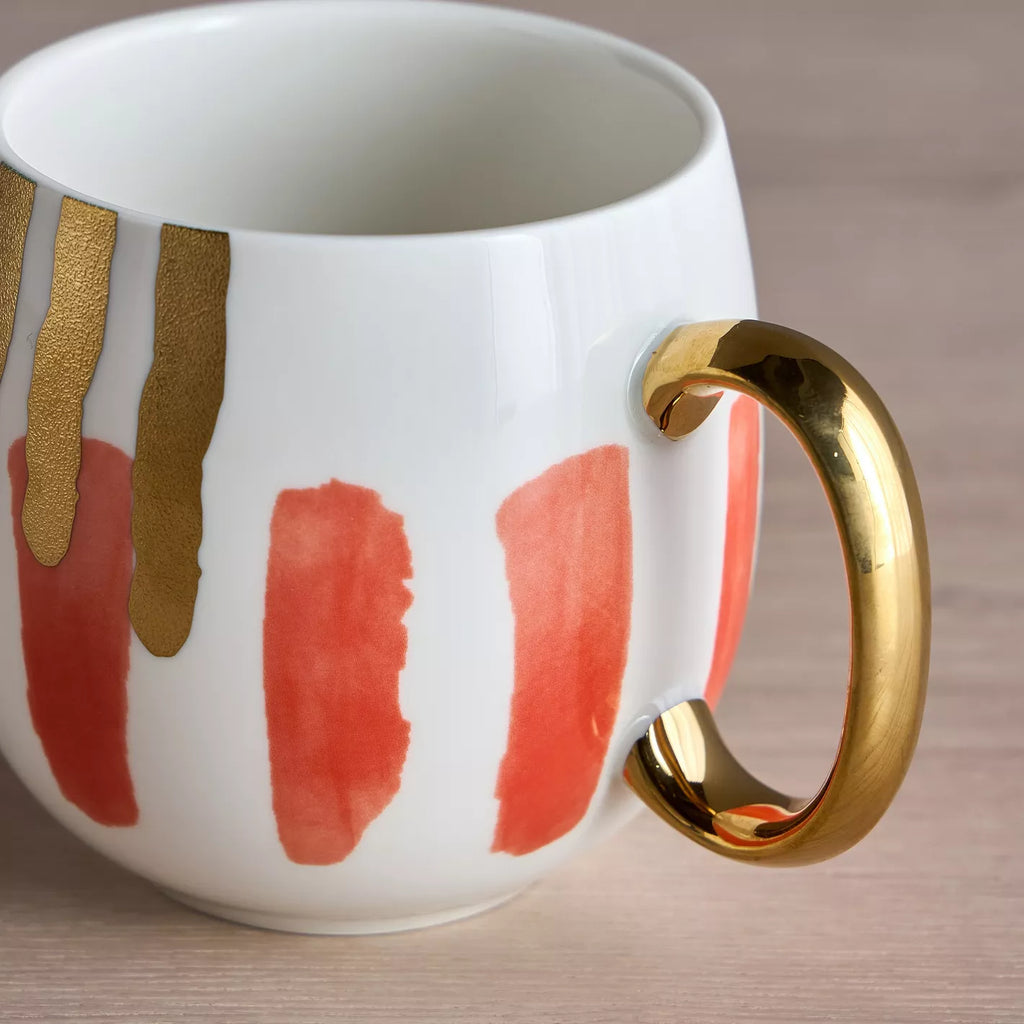The Arty Porcelain Mug in Red