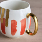 The Arty Porcelain Mug in Red