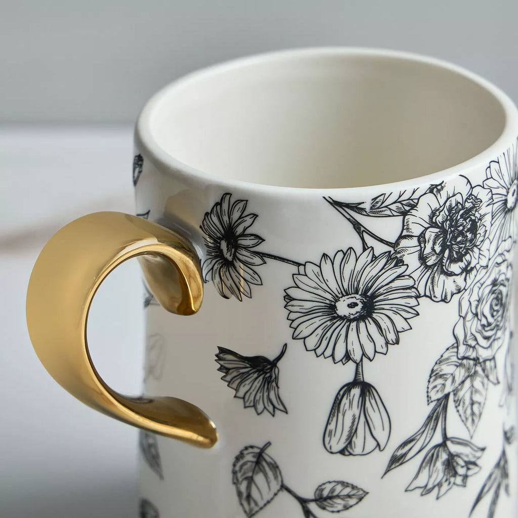 كوب فلورا "بي" الخزفي