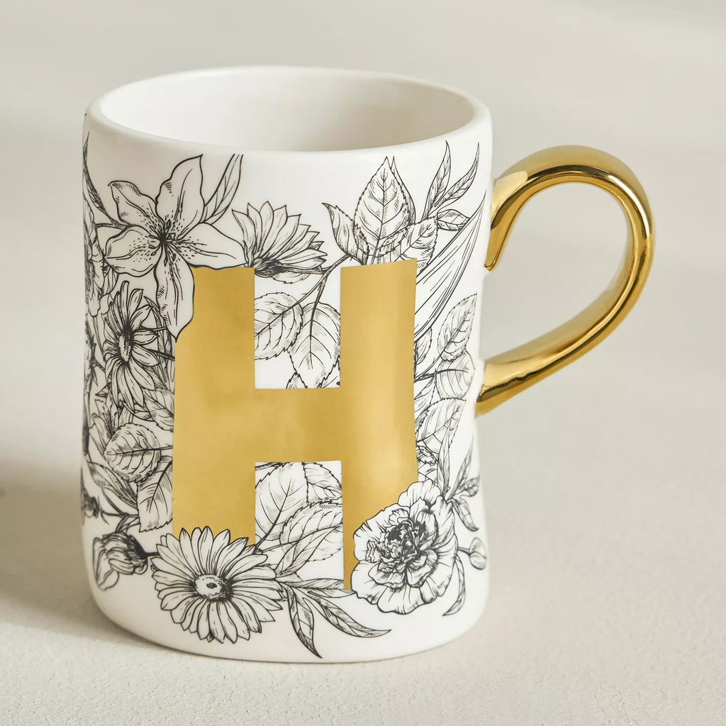 كوب فلورا "H" الخزفي