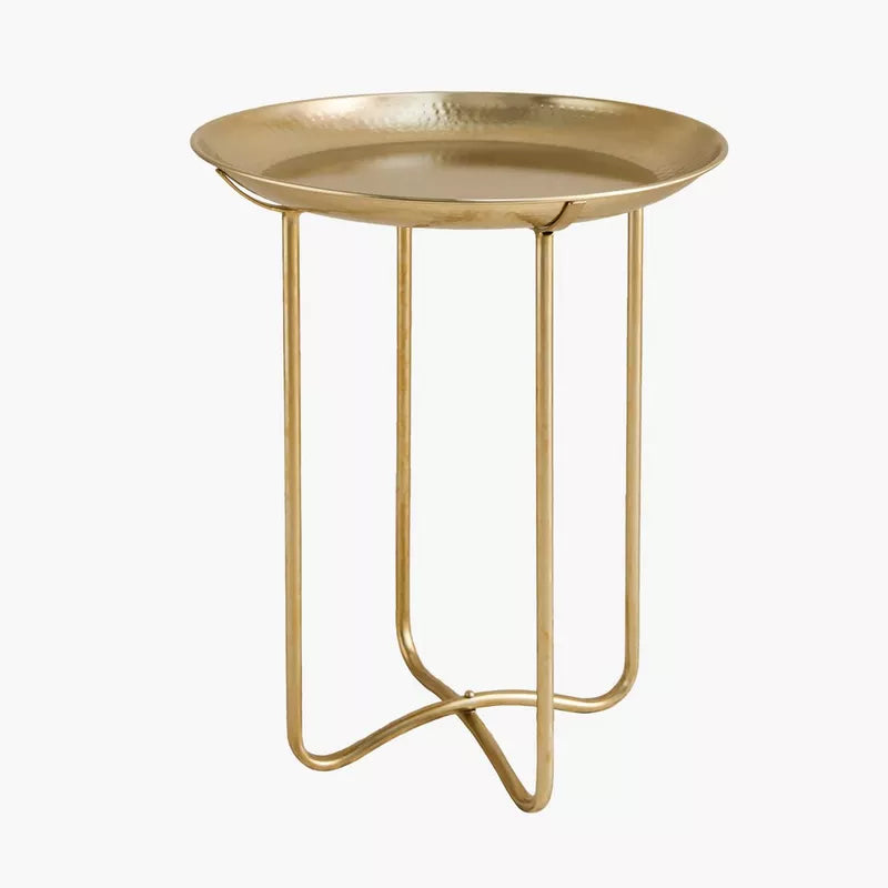 The Hammered Table Tray in Gold