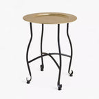 The Mandala Table Tray in Gold & Black