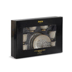 مجموعة أكواب وأطباق الإسبريسو الباروكية من 6 قطع