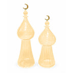 The Maazana Glass Candleholder Set of 2