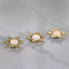 مجموعة النجمة من 3 حاملات شموع سيراميك