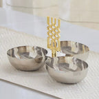 مجموعة إليجانس - أوعية تقديم ثلاثية 23×23×15 سم