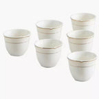 The Lines Porcelain Arabic Coffee Cups set of 6