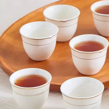 مجموعة فناجين قهوة عربية بورسلين من ذا لاينز، 6 قطع