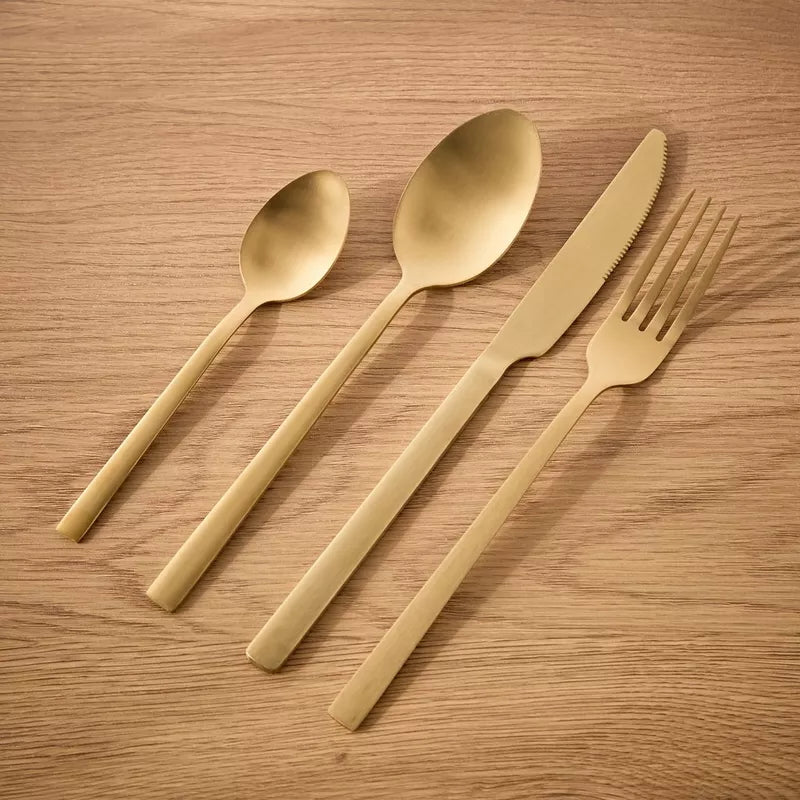 مجموعة أدوات المائدة الفاخرة المكونة من 16 قطعة