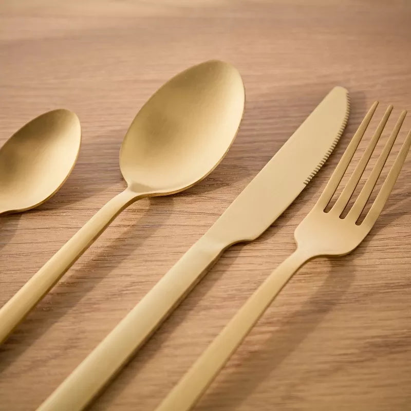 مجموعة أدوات المائدة الفاخرة المكونة من 16 قطعة