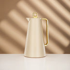 The Chic Vacuum Flask Set, 1L, Beige & Gold