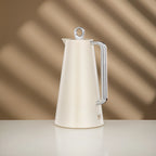 مجموعة قوارير مفرغة من ذا لاينز، 0.7 لتر + 1 لتر، بلاستيك وزجاج، أبيض وفضي