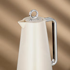 مجموعة قوارير مفرغة من ذا لاينز، 0.7 لتر + 1 لتر، بلاستيك وزجاج، أبيض وفضي