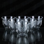 The Baroque Glass Arabic Coffee Cups Set of 6