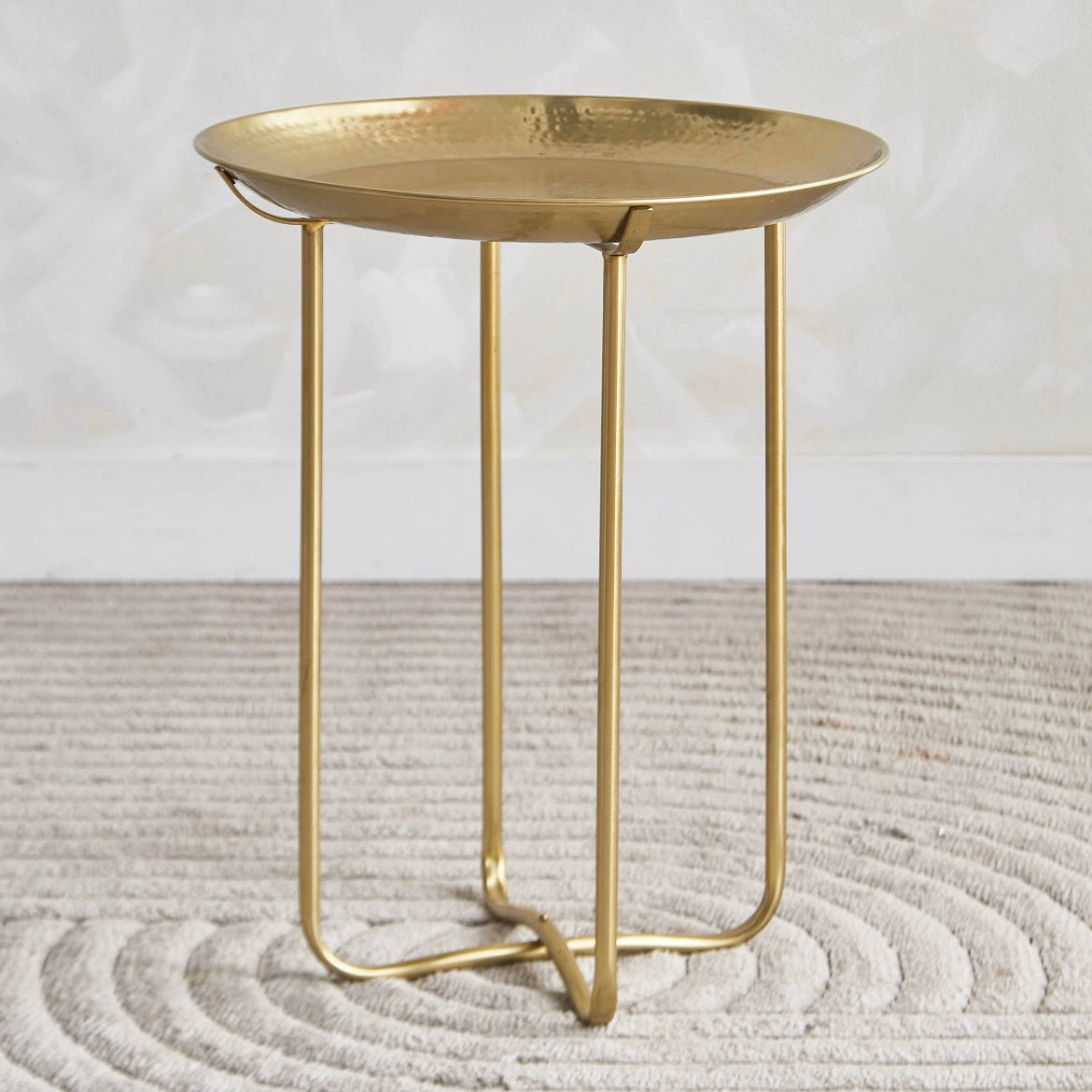 The Hammered Table Tray in Gold
