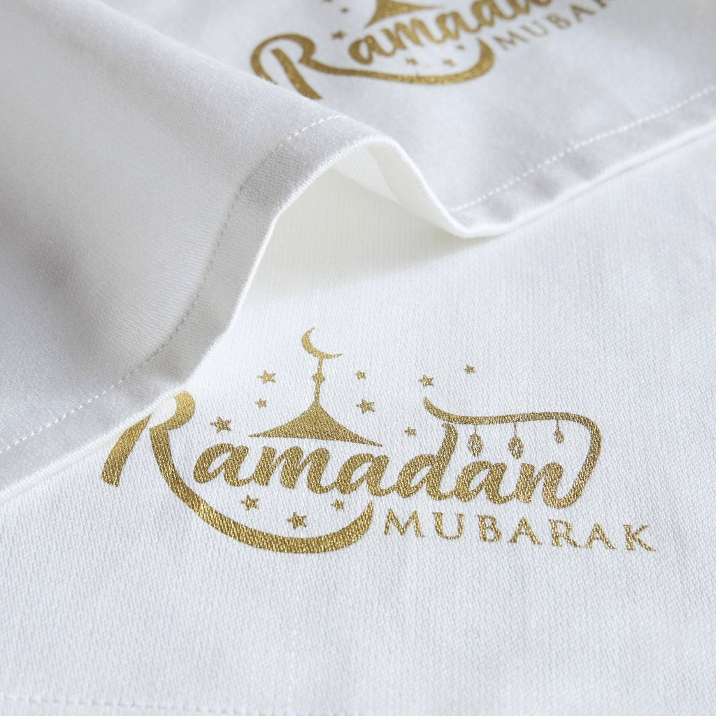 The Ramadan Mubarak Gold Cloth Napkins Set of 4