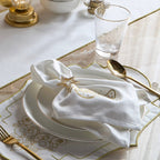 The Ramadan Mubarak Gold Cloth Napkins Set of 4