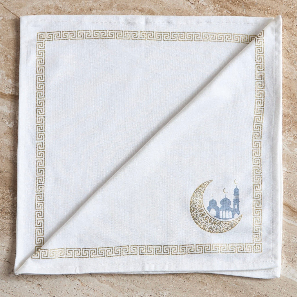 The Helal & Mosque Cloth Napkins Set of 4