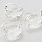 The Ramadan Kareem Silver Napkin Rings Set of 4