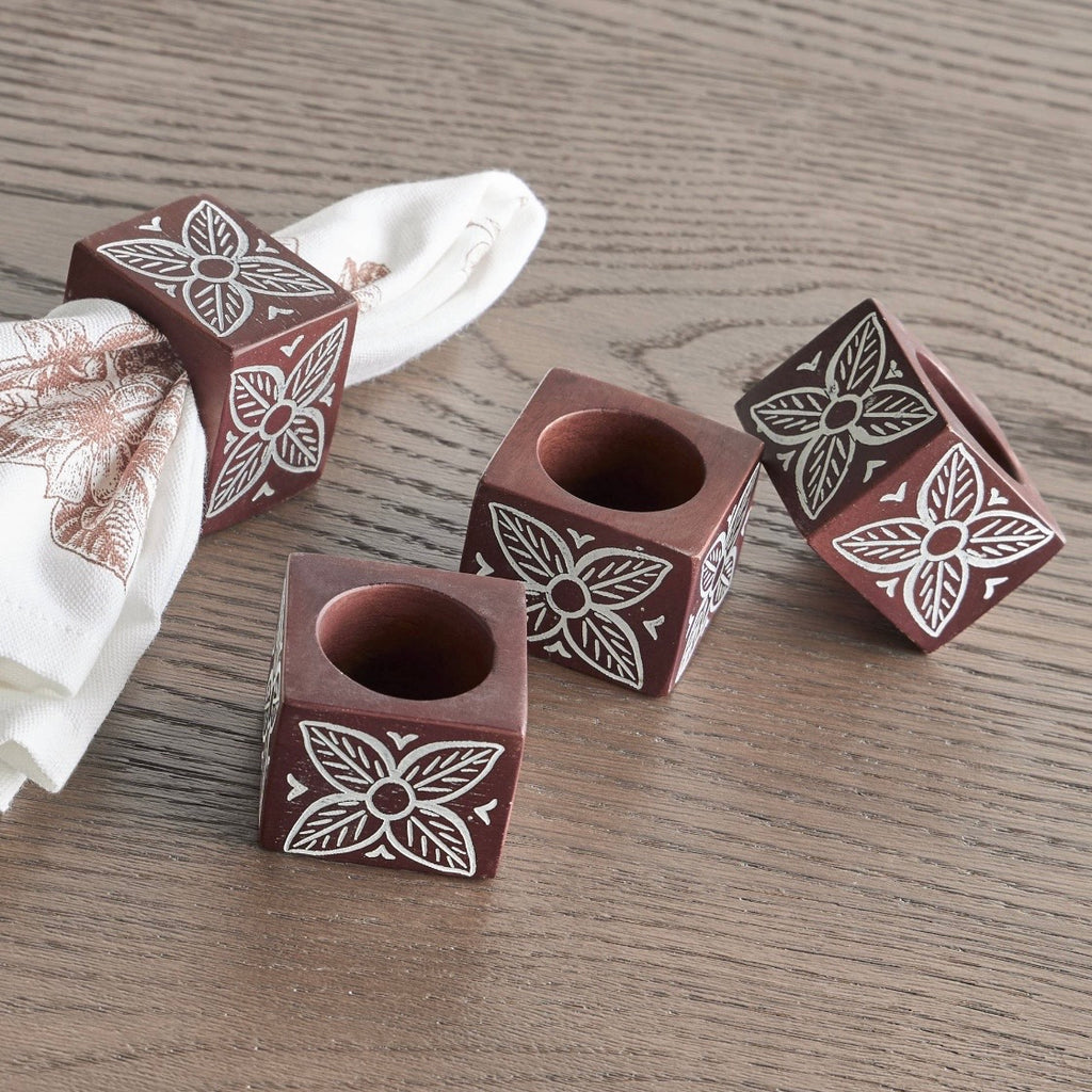 The Acacia Napkin Rings Set of 4