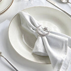 The Moon & Star Silver Napkin Rings Set of 4