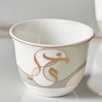 The Noor Porcelain Arabic Coffee Cups set of 6