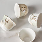 The Noor Porcelain Arabic Coffee Cups set of 6