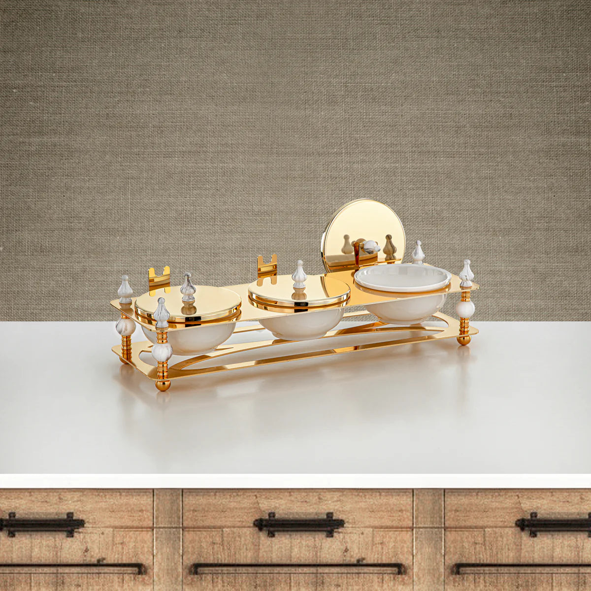 أوعية تقديم لافيش تريو