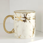 The Gold Marble Porcelain Mugs Set of 4