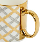 The Diamond Porcelain Mugs Set of 4