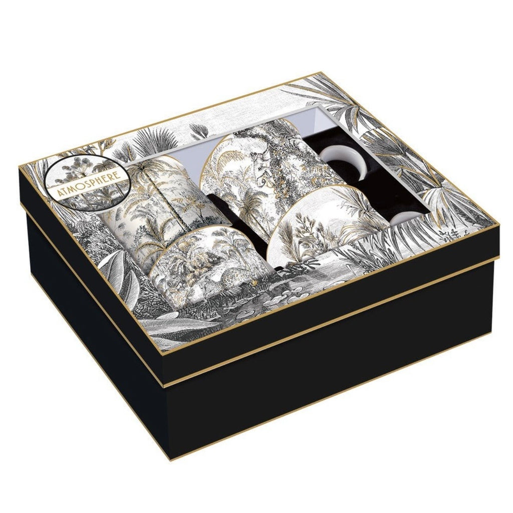 مجموعة أكواب بورسلين الغابة من 4 قطع