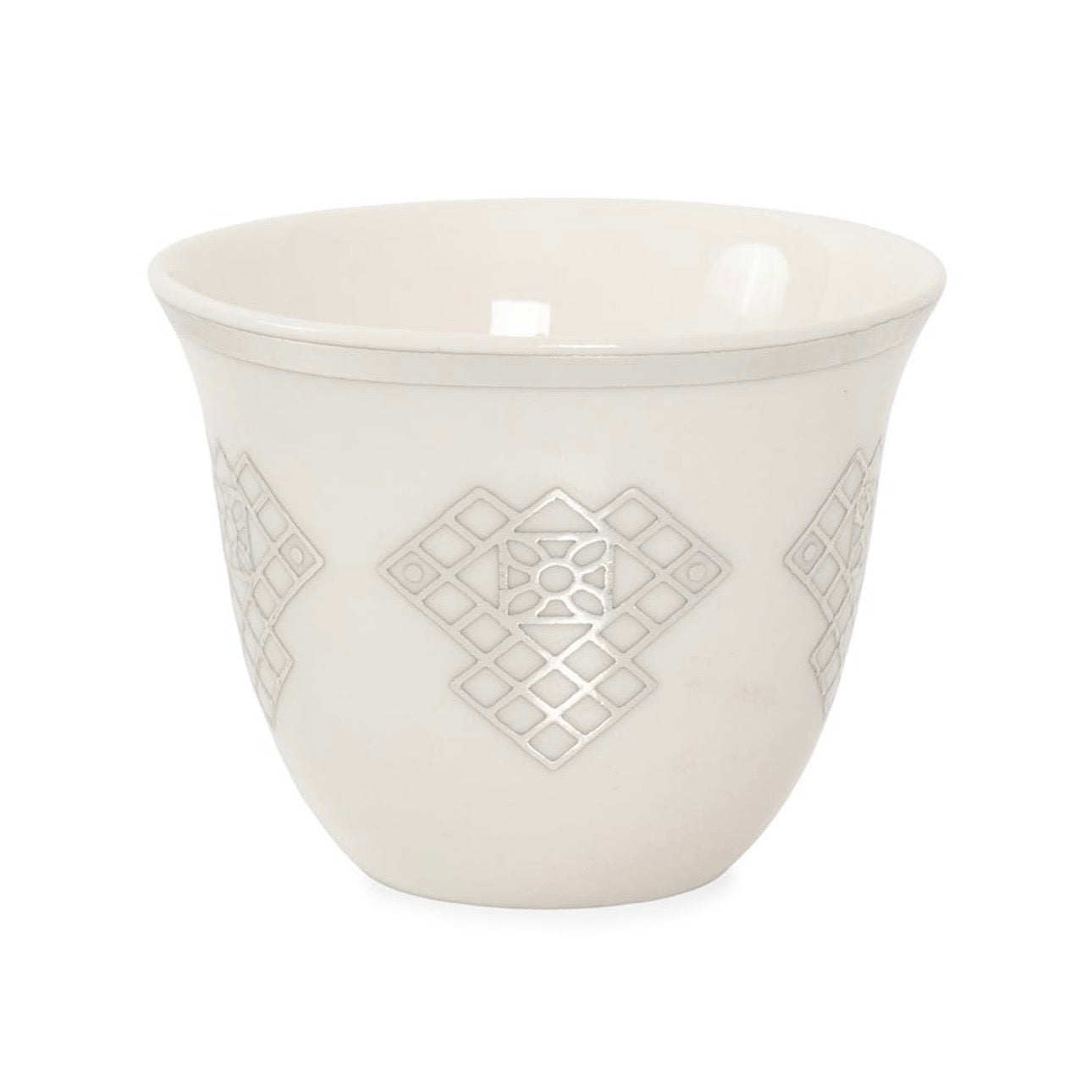 طقم فناجين قهوة عربية من البورسلين الجيو، 6 قطع