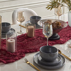 مفرش طاولة بورغندي 90×300 سم