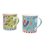 The Boho Porcelain Mugs Set of 4