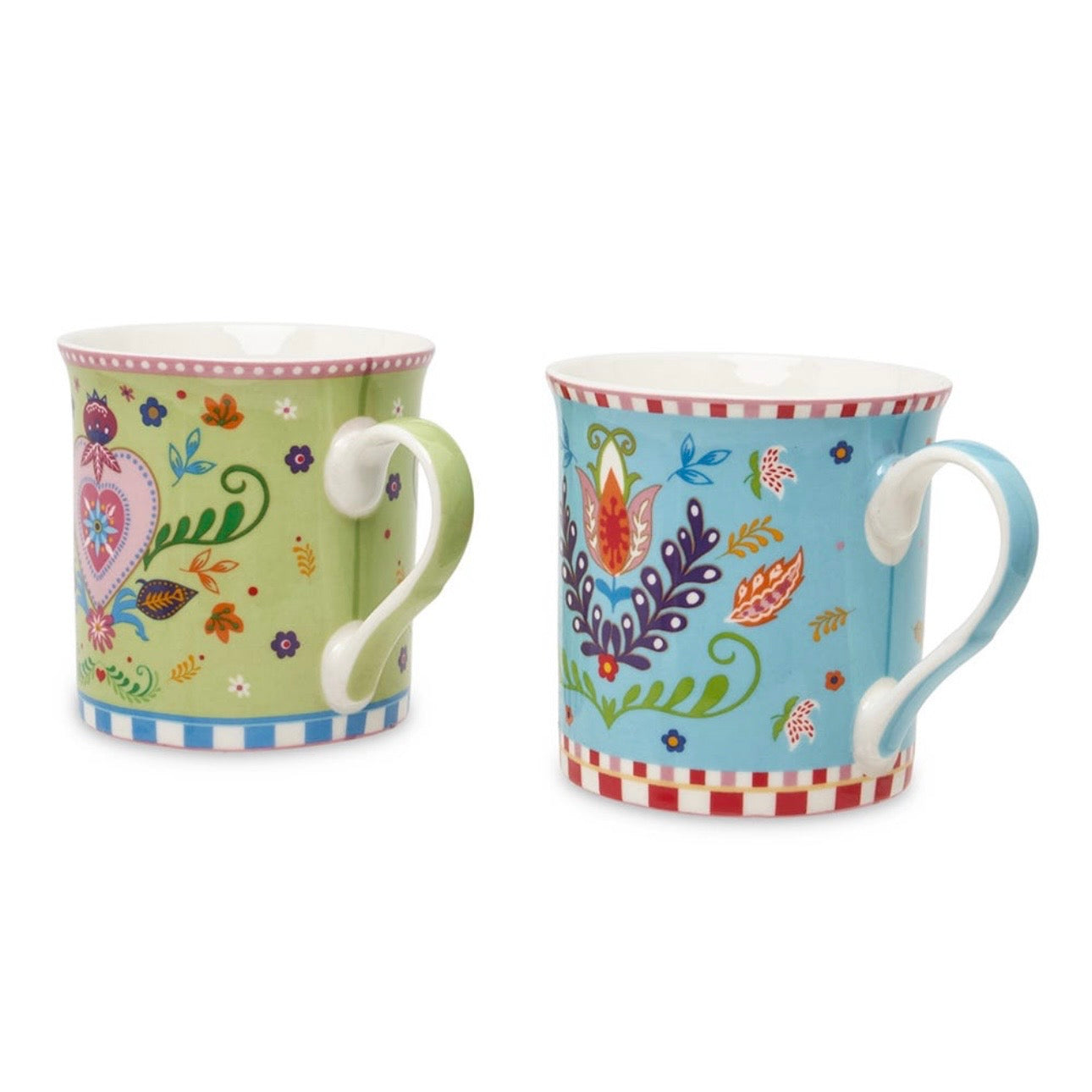 مجموعة أكواب بورسلين بوهو مكونة من 4 قطع