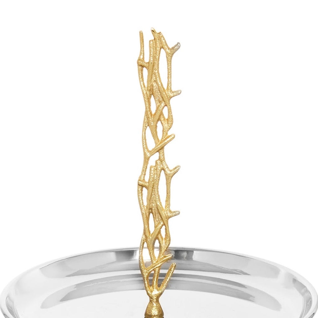 The Filigree Stainless 2-Tier Serving Stand 26 cm